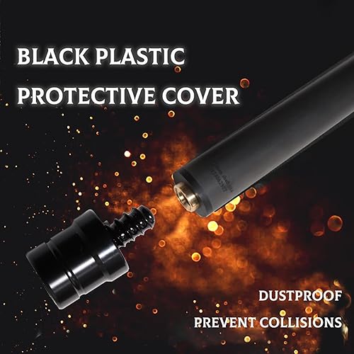Miniatura 5 de 100% Carbon Fiber Shaft, Black Technology Shaft of Pool Cue Front Part for Billiard PlayBreakSnooker Cue Shaft with Foam- 737 mm,745mm,765mm