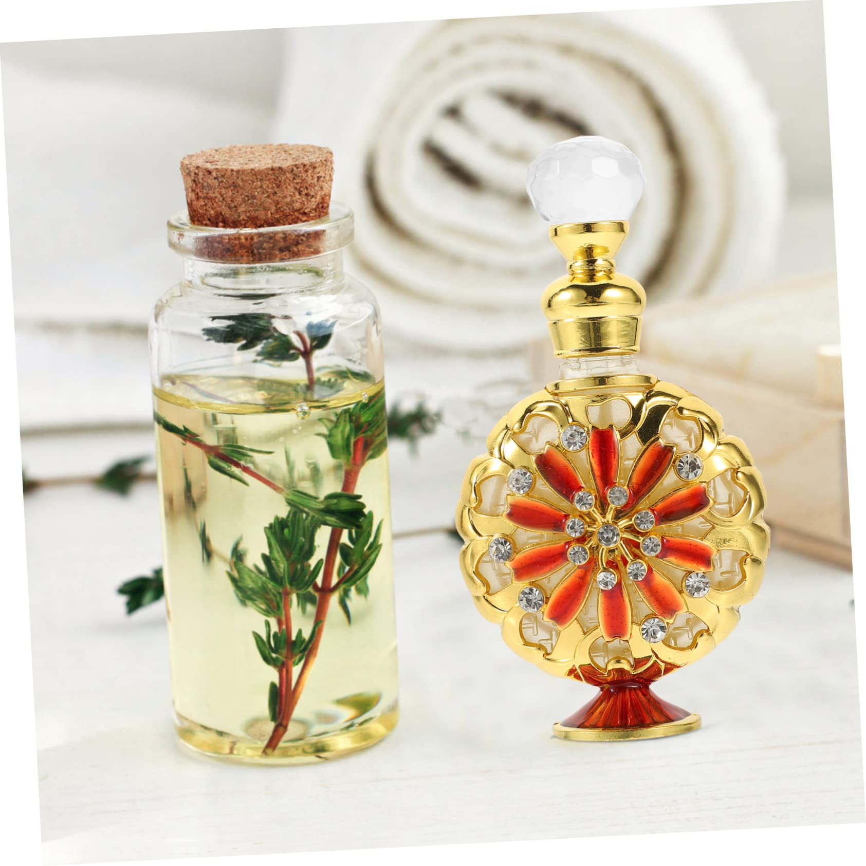 2pezzi Bottiglia Di Profumo Vuota Da Viaggio Ricaricabile Con Design Elegante e Chiusura Ermetica Per Oli Essenziali e Profumi Per Uso Personale e Regali