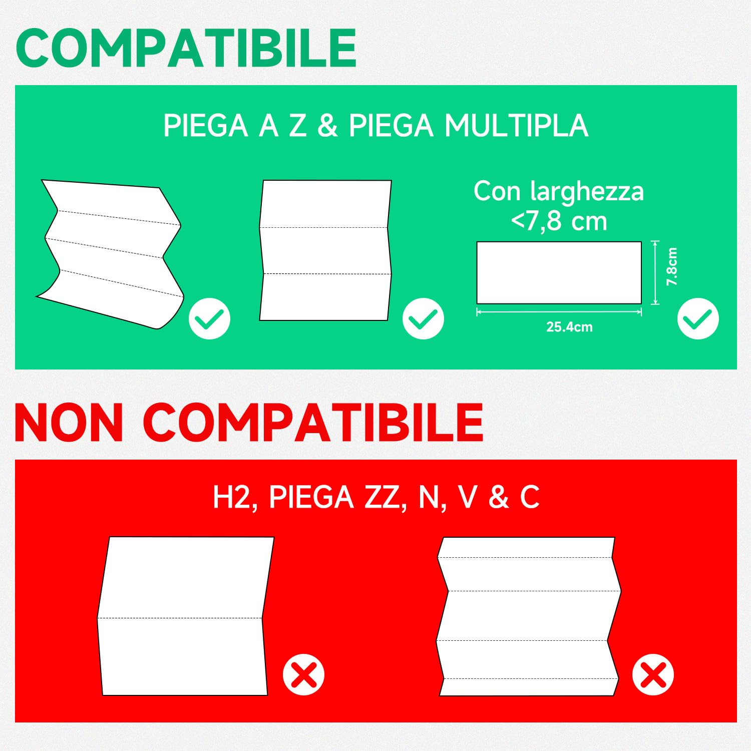 AIKE Dispenser Carta Asciugamani da Parete,per Z-Fold Carta Piegata di Dimensioni 25,3 x 8 cm o Inferiori,Può Contenere 200 Fogli