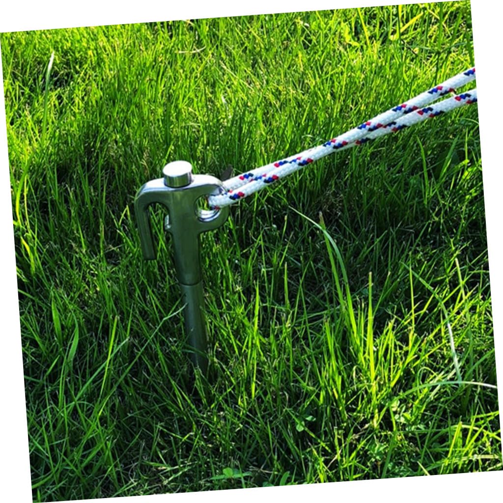 Piquetas de Acero Inoxidable para Tienda de Campaña, Accesorio de Camping para Tiendas y Toldos, Diseño de Extracción, para Exterior