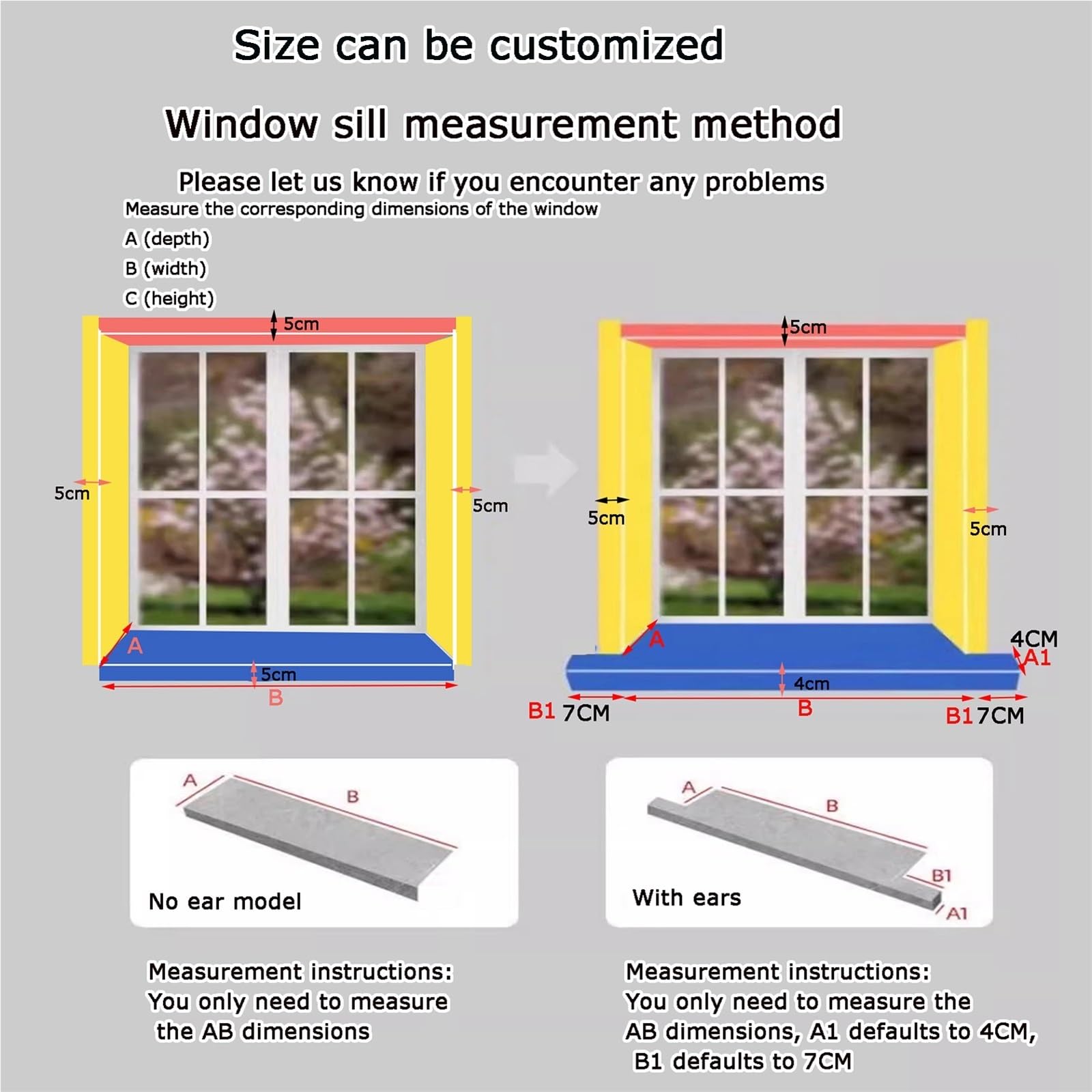 Fatto su Misura Davanzale Interno, Sostituzione Davanzale LedgeCover, PVC Acrilico Composito Finestre Bordo Piastra Protettiva, Decorativo Davanzale Copertura Nasello