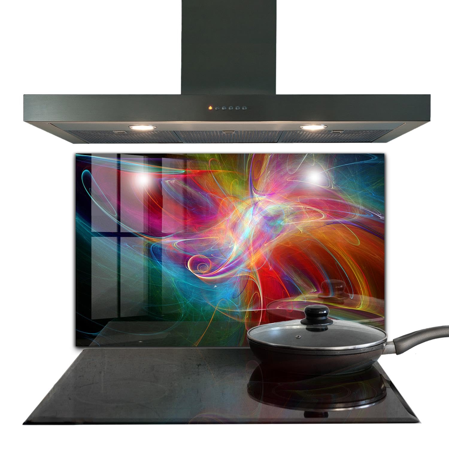 Panneau de cuisine autocollant 100x70 cm pour protéger et décorer vos murs
