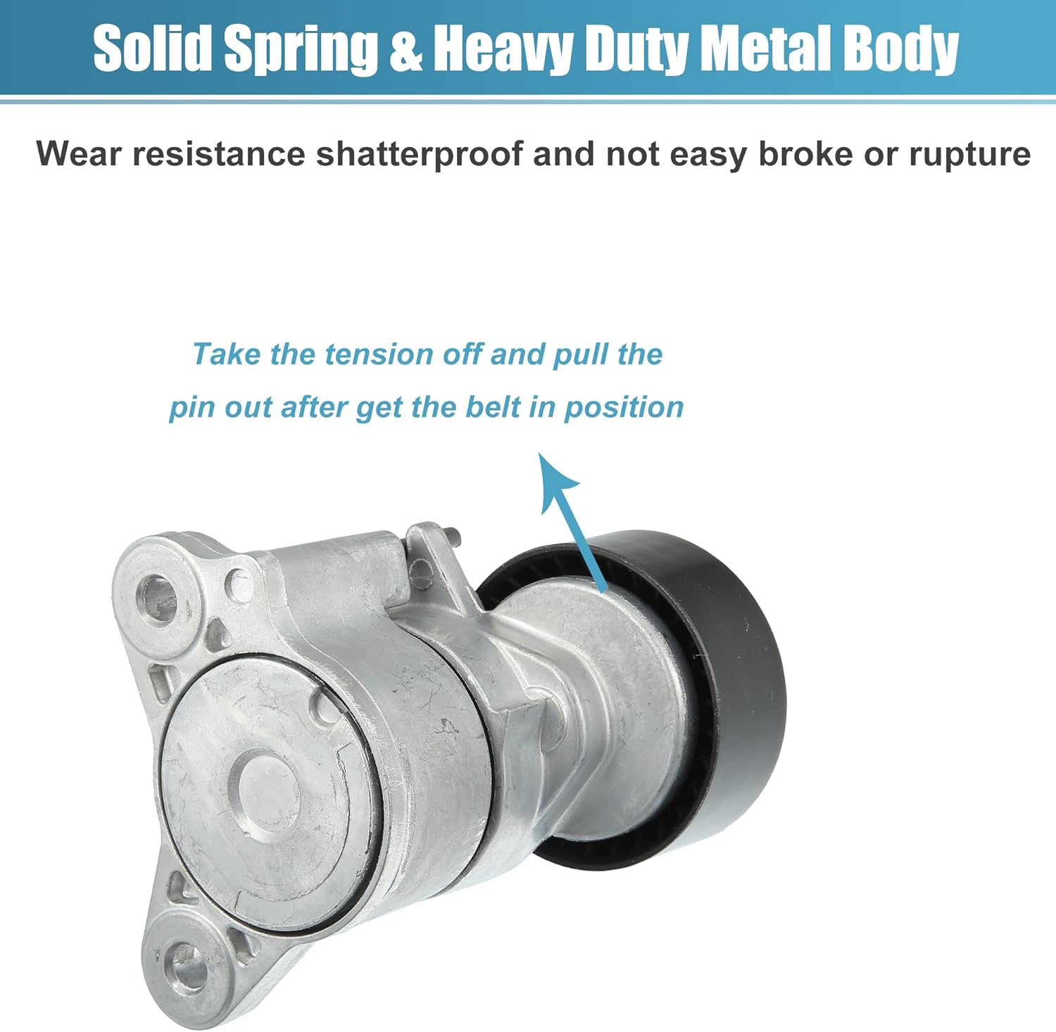 X AUTOHAUX Belt Tensioner Pulley Assembly No.1345A060 for Chrysler 200 2011-2014 for Chrysler Sebring 2007-2010 Serpentine Tensioner