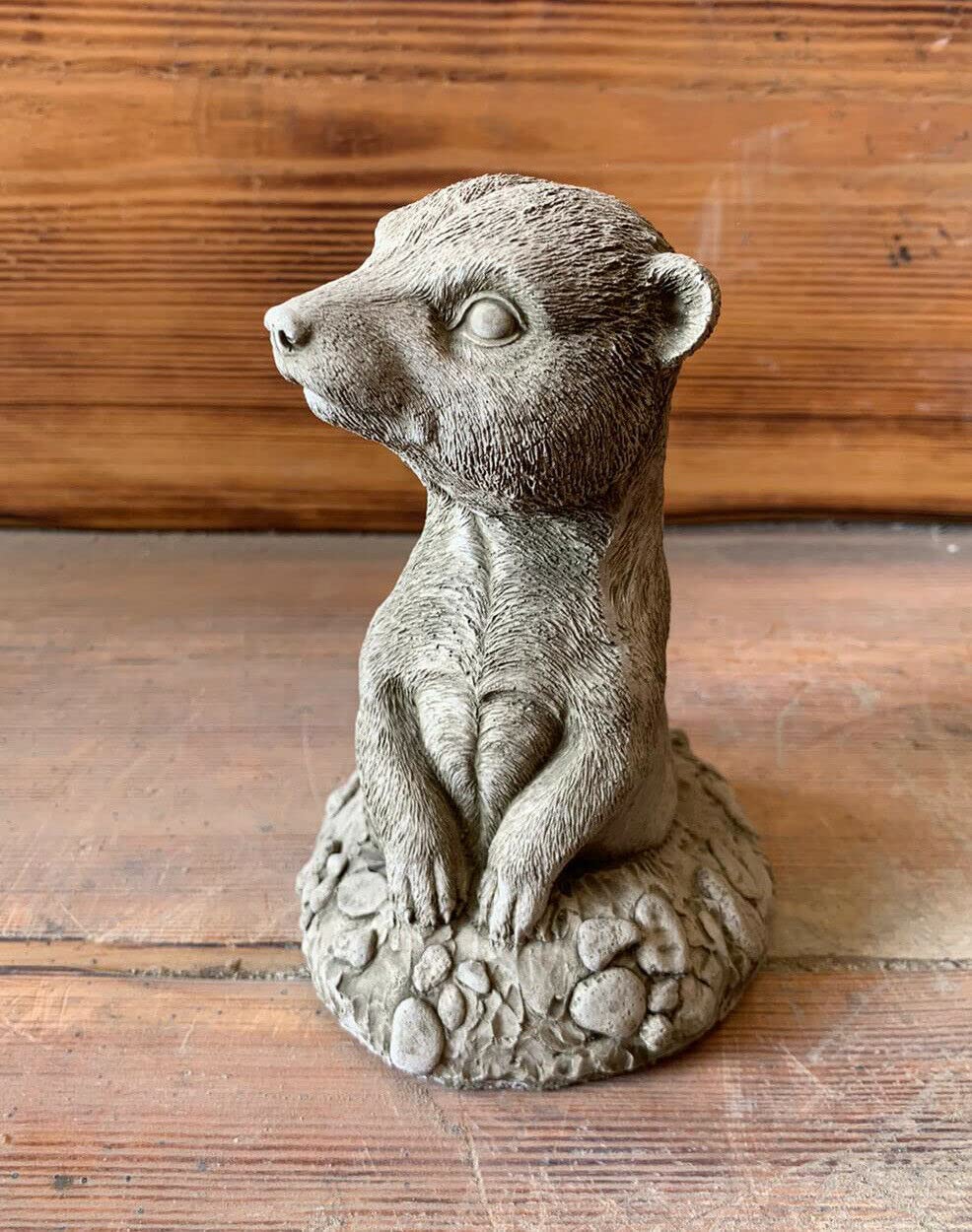 J And L Stone Ornaments Stone Garden Submerged Digging Meerkat Statue Ornament