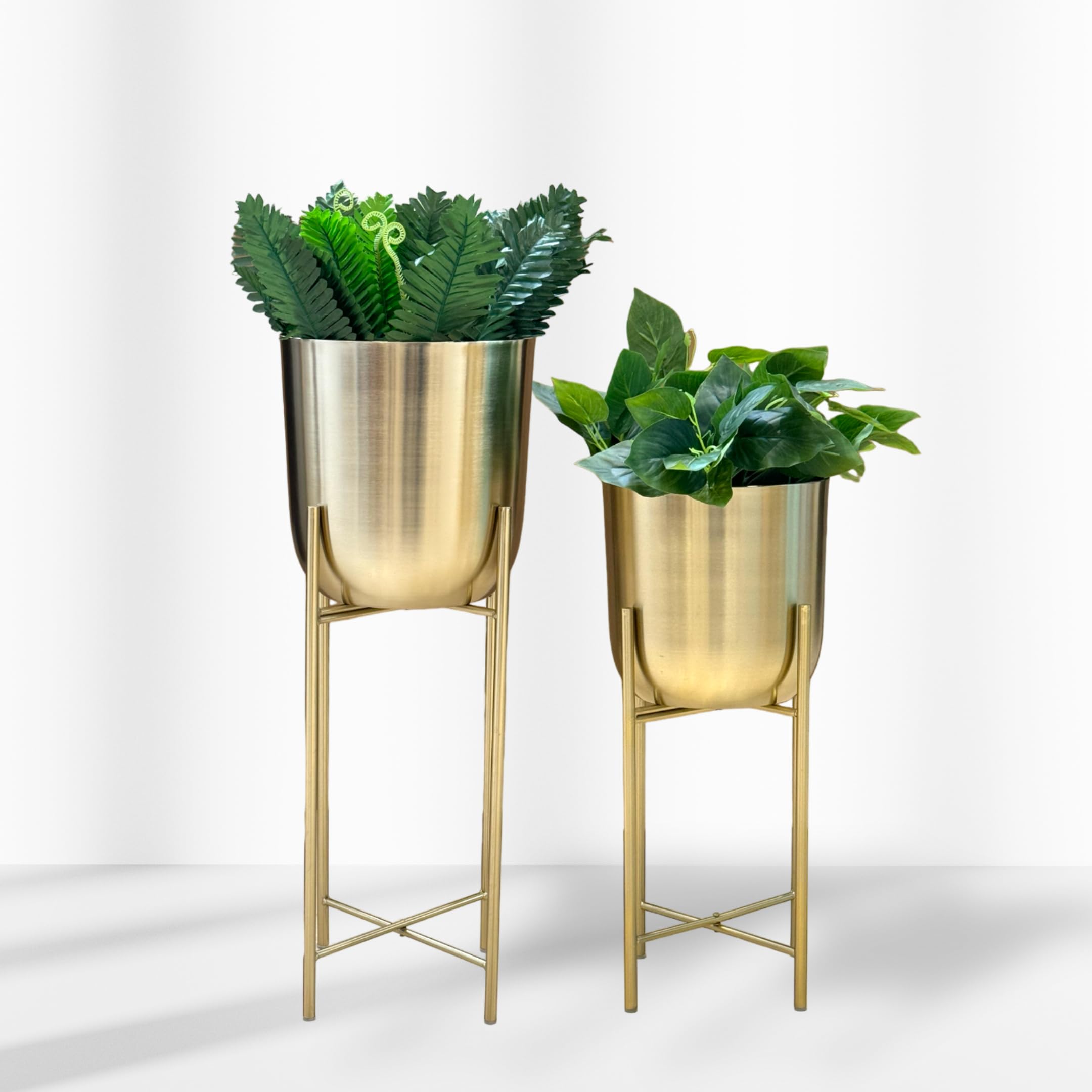 DECOR AVENUE Decorative Gold Planters for Living Room Indoor Metal Planters for Indoor Plants Metal Planters for Home (B0CW3KQ7V2) Amazon Price History, Amazon Price Tracker