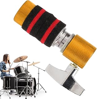 Bolso de mano de metal para jazz, accesorio de soportes de , embrague de tambor a prueba de óxido para entusiastas de la música, principiantes, Amarillo, Refer to description, Unisex