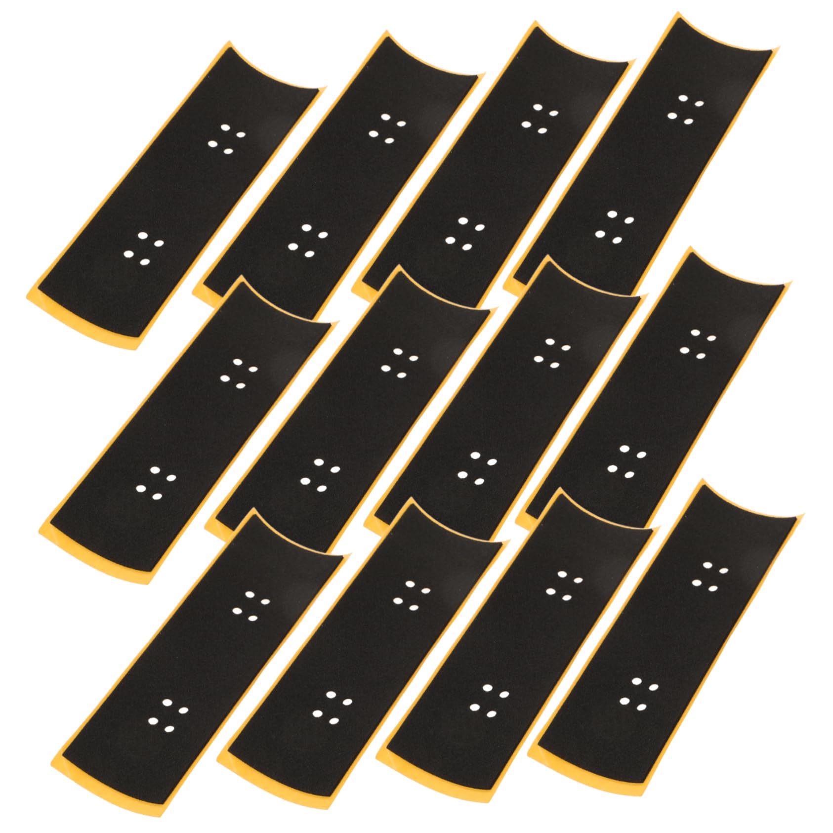 Toddmomy 12pcs Mini Finger Skateboard Grip Tape Antislip Adhesive for Enhanced Stability Easy to Apply Compatible with Various Accessories for DIY Projects