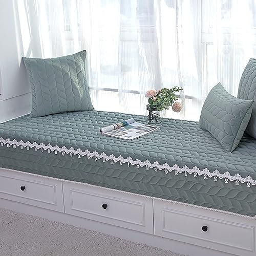 CAMAL Cojines de asiento de ventana para interiores, cojines de terciopelo de cristal para interiores, estilo granja, textura de trigo, encaje CAMAL Cojines de asiento de ventana para interiores, cojines de terciopelo de cristal para interiores, estilo granja, textura de trigo, encaje