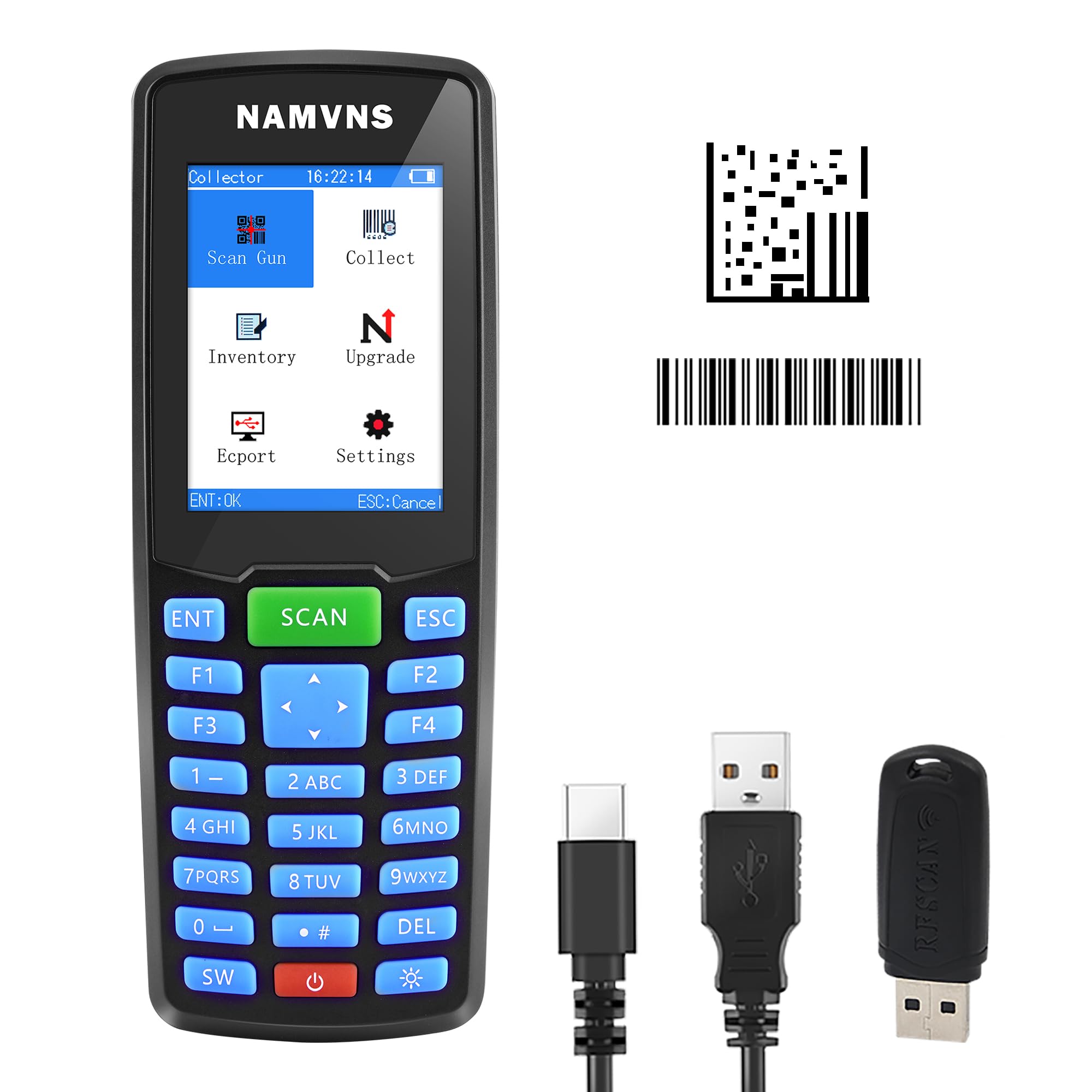 Snapklik.com : Barcode Scanner Wireless, Inventory Device QR Code ...
