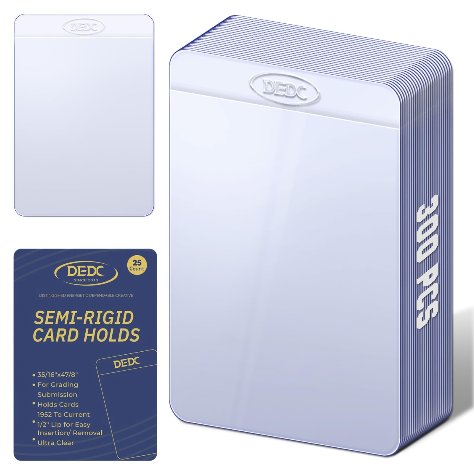 Amazon.com: DEDC 300Pcs Semi Rigid Card Holder, Semi Rigid Card