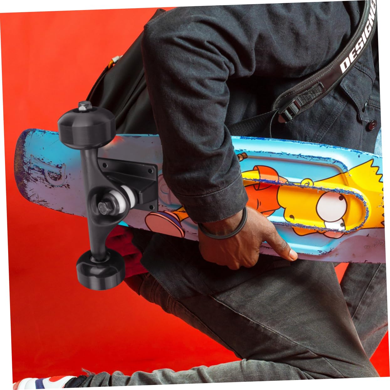 Yardwe Skateboard Suit Essential Kit 5in Bracket Bearings and Trucks for Skaters