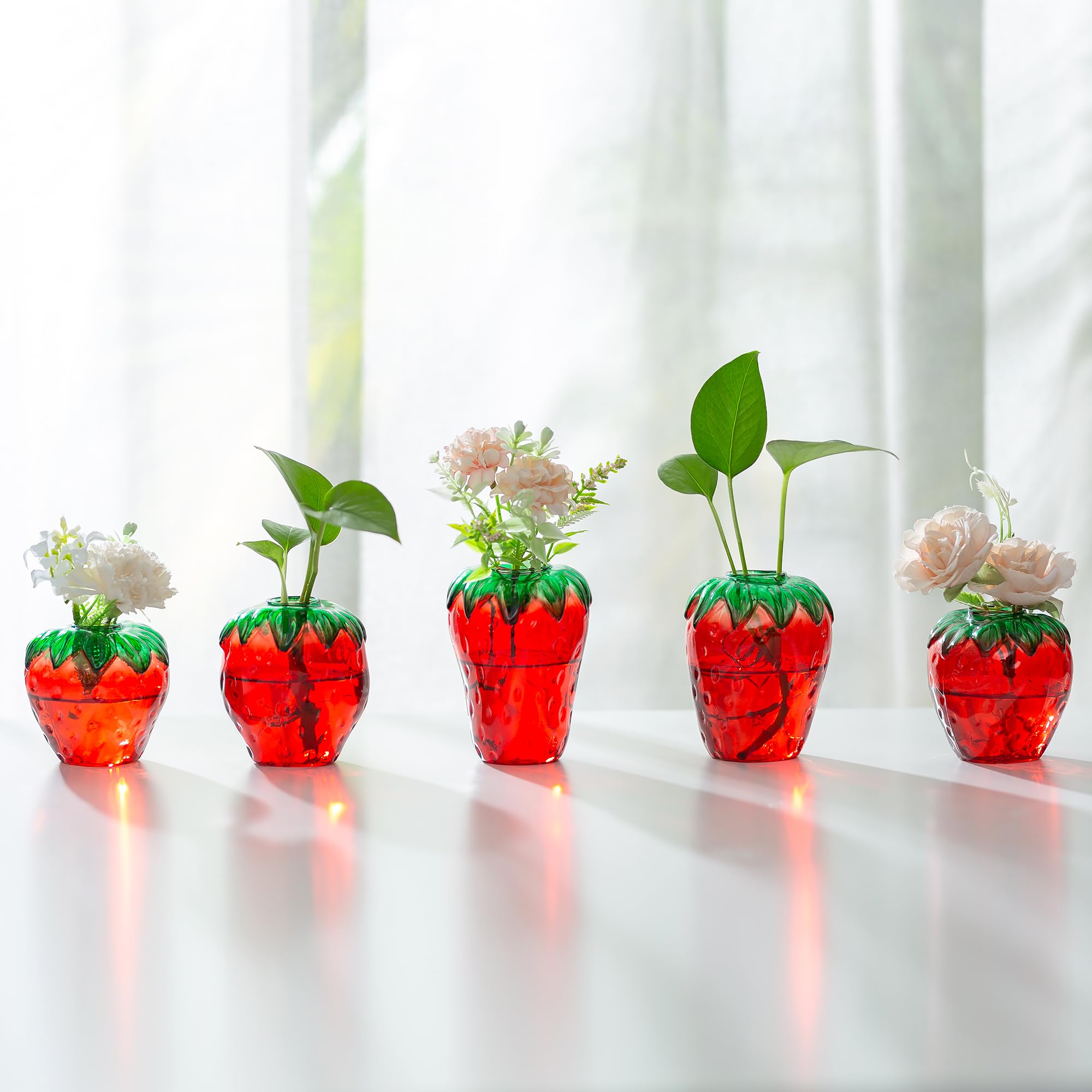 Amazon.com: Glass Strawberry Propagation Vase Decor: Glasseam Cute