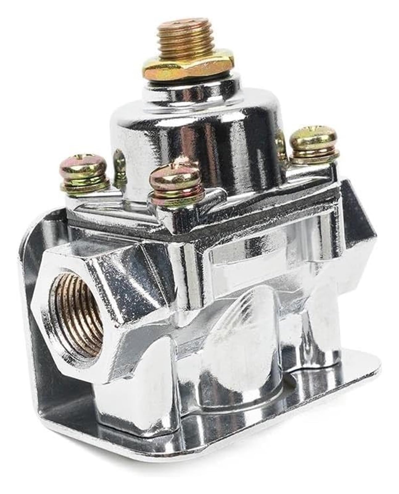 para Holley para Edelbrock 12-804 12-803 4 1/2 a 9 PSI Aleación de Zinc Combustible Presión Regulador Carburador Piezas Puerto NPT 1-4 3/8 pulg Kit Reparación Carburador(12-803) | 12-803