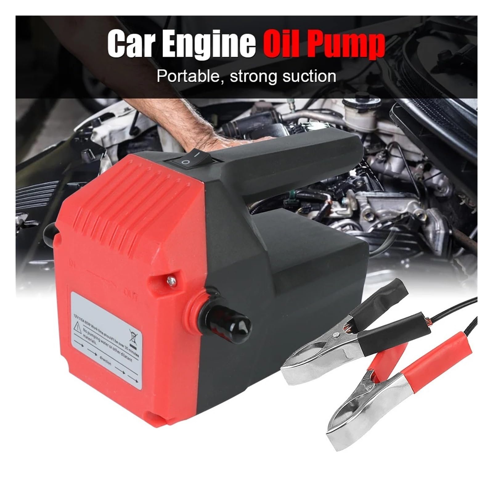 Kraftstofftransfer-Saugpumpe + Tuber Mini-Automotorölpumpe Elektrische Öl-Diesel-Flüssigkeitssumpf-Extraktor 12V 24V Scavenge Exchange Effizientes Betanken