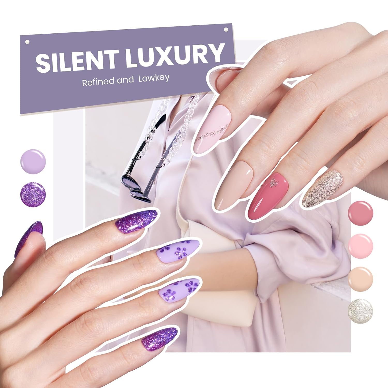 Beetles 60 Colors Spring Summer 69 PCS Gel Nail Polish Set Neutral Grey Taupe Nude Gel Nail Polish