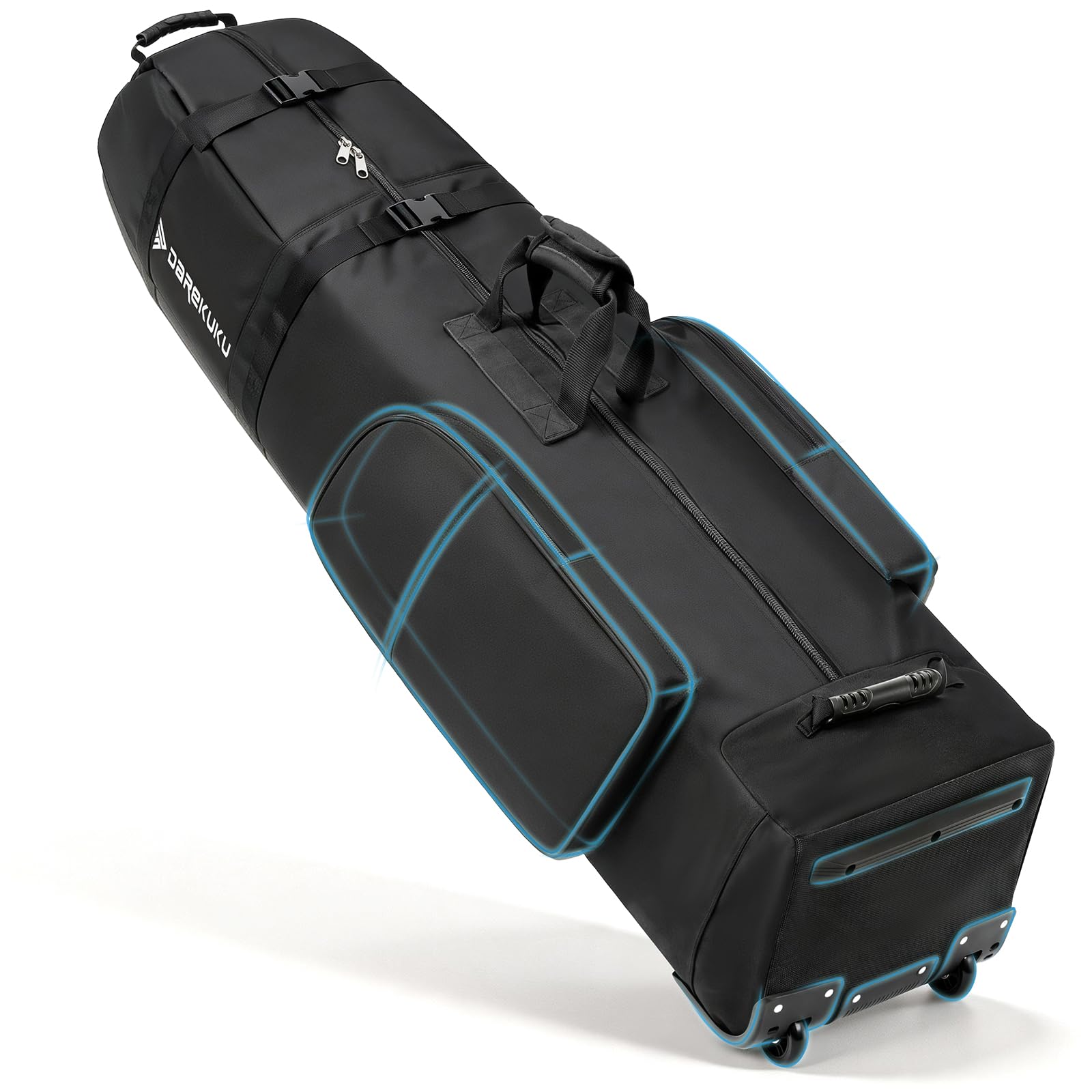 Photo 1 of DAREKUKU Padded Golf Travel Bag - Heavy Duty 1200D Oxford