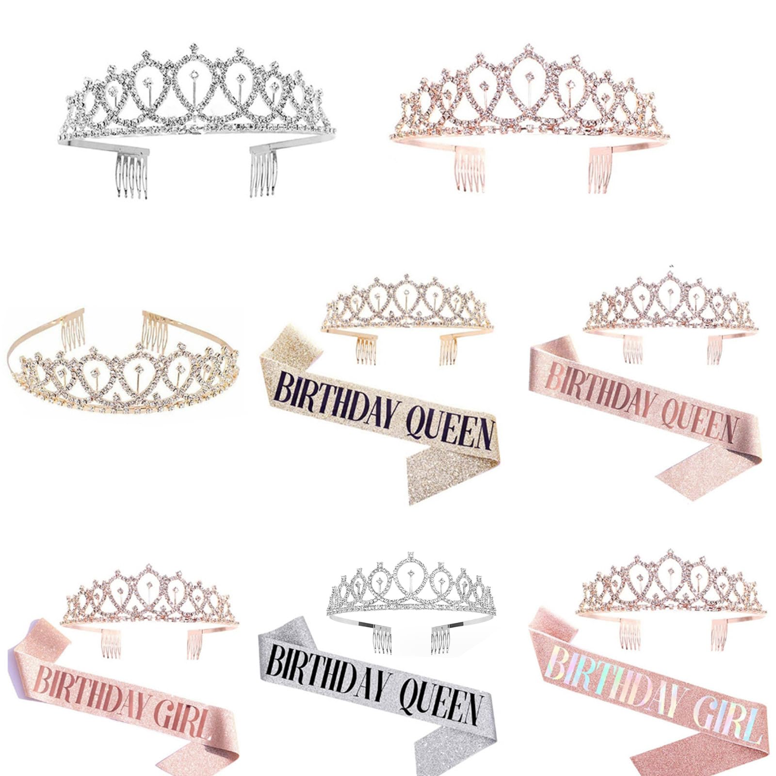 Set Di 2 Pezzi Corona E Bacchetta Rosa Per Bambine, Cerchietto Con Corona E Bastone Per Capelli Di Bambine Piccole, Ideale Anche Per Adulti | SHEIN ALIA