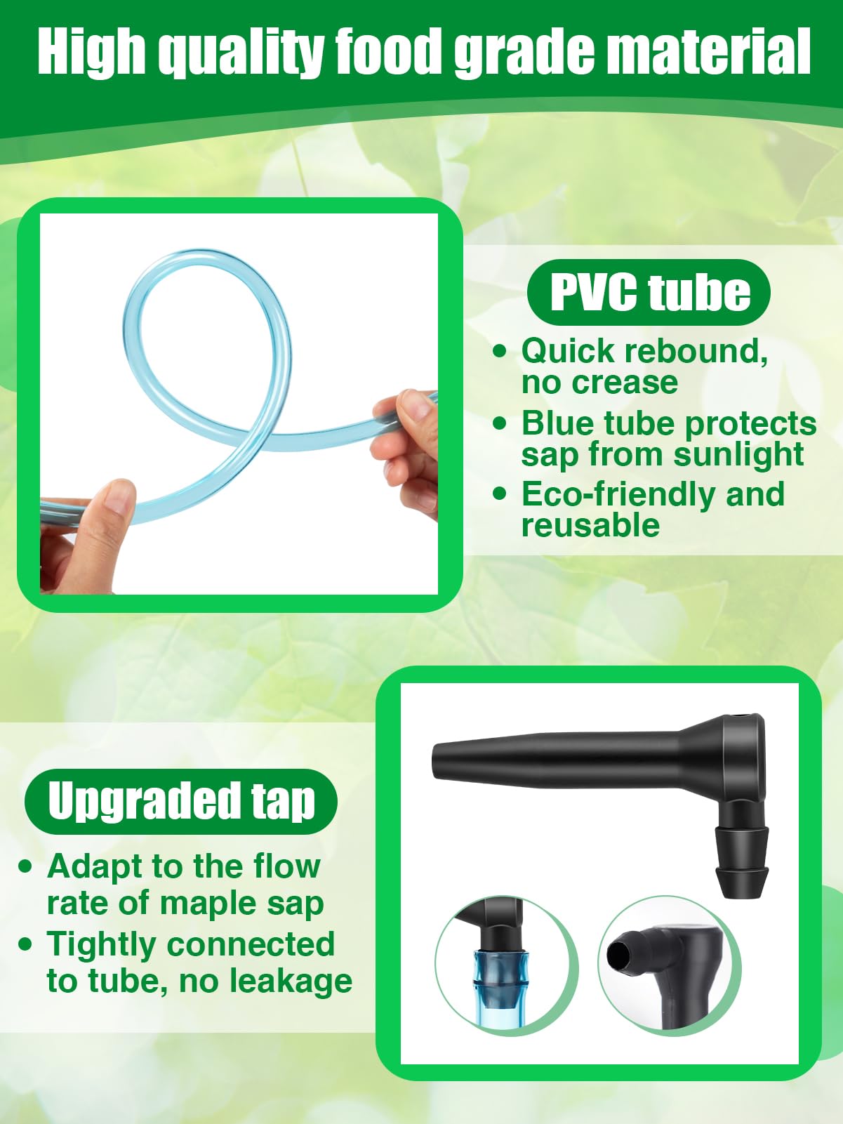 Snapklik.com : 10 Set Maple Syrup Tapping Kit - Reusable 3 Ft Food ...