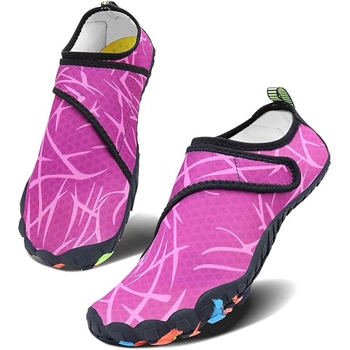 Men Women Water Sports Shoes Slip-on Quick Dry Aqua Swim Shoes for Pool Beach Surf Walking Water Park