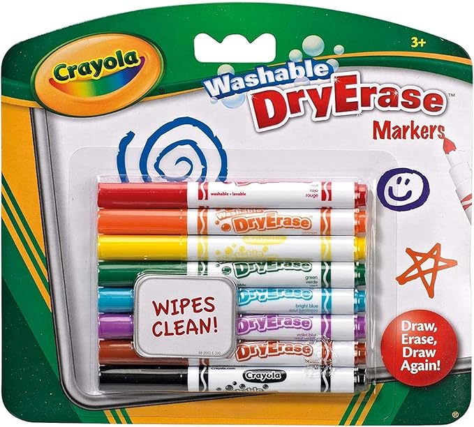 Crayola Dry Erase Washable Dry Erase Markers Crayola Dry Erase