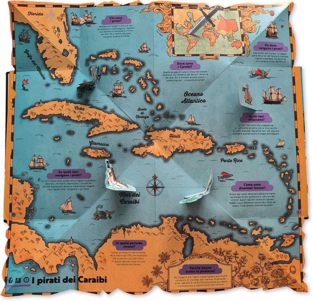 Il libro pop-up dei pirati. Ediz. a colori