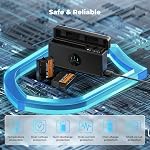 K&F CONCEPT 3 Pack Osmo Action Extreme Battery Plus (2100mAh) and USB C Fast Charging Case Set, Compatible with DJI Action 6 Osmo 360 Action 5 Pro Action 4 Action 3 Cameras