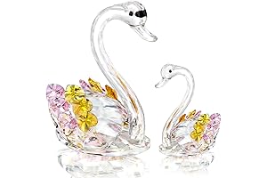 Captivating Crystal Swans: H&D HYALINE & DORA's Glass Swan Figurines