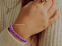Vista 502 de Amazing Gemstone Pulsera de cristal para mujeres y hombres, pulsera de cristal curativo de protección, pulsera elástica con cuentas de piedras