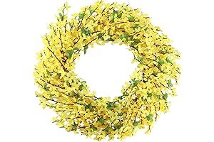 Forsythia Wreaths for Front Door- Vibrant Spring Charm for Your Home