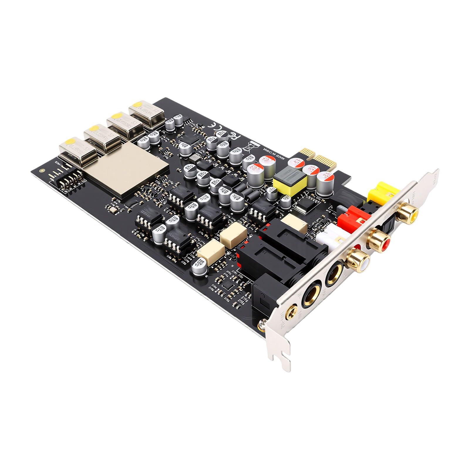 Bewinner PCI Express Sound Card with Rich Features | Excellente clarté sonore, prend en charge divers besoins de connectivité, compatible avec toutes les versions de