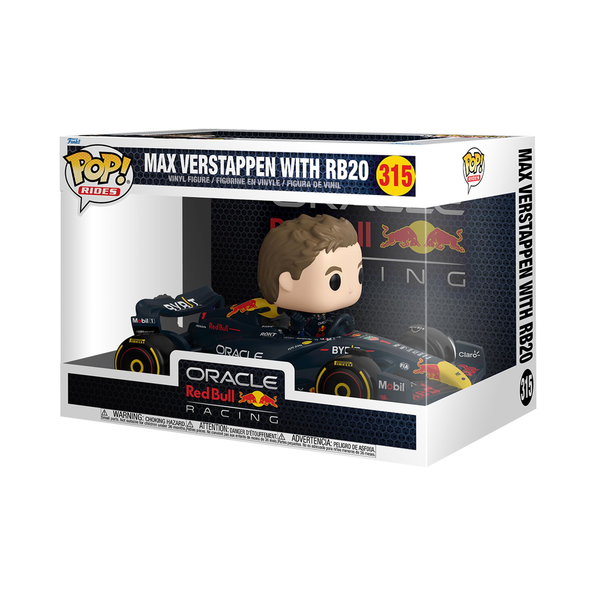 Funko Pop! Rides Super Deluxe: Racing - Max Verstappen z RB20 - Wyścigi - kolekcjonerska figurka winylowa - pomysł na prezent - oficjalny towar - zabawki dla dzieci i dorosłych - Fani wyścigów