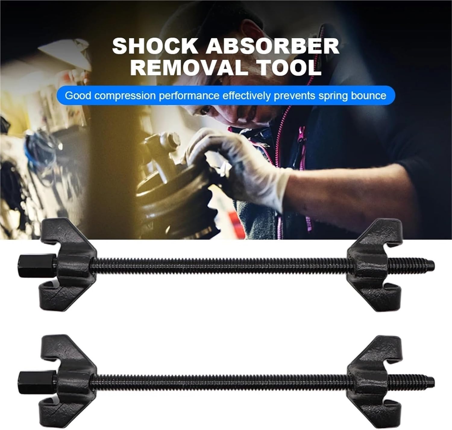 380mm Coil Spring Compressor 2Pcs Car Absorbers Remover Installer Suspension Strut Clamp Tools Auto Spring Repair Hand Tools(250mm 2PCS)