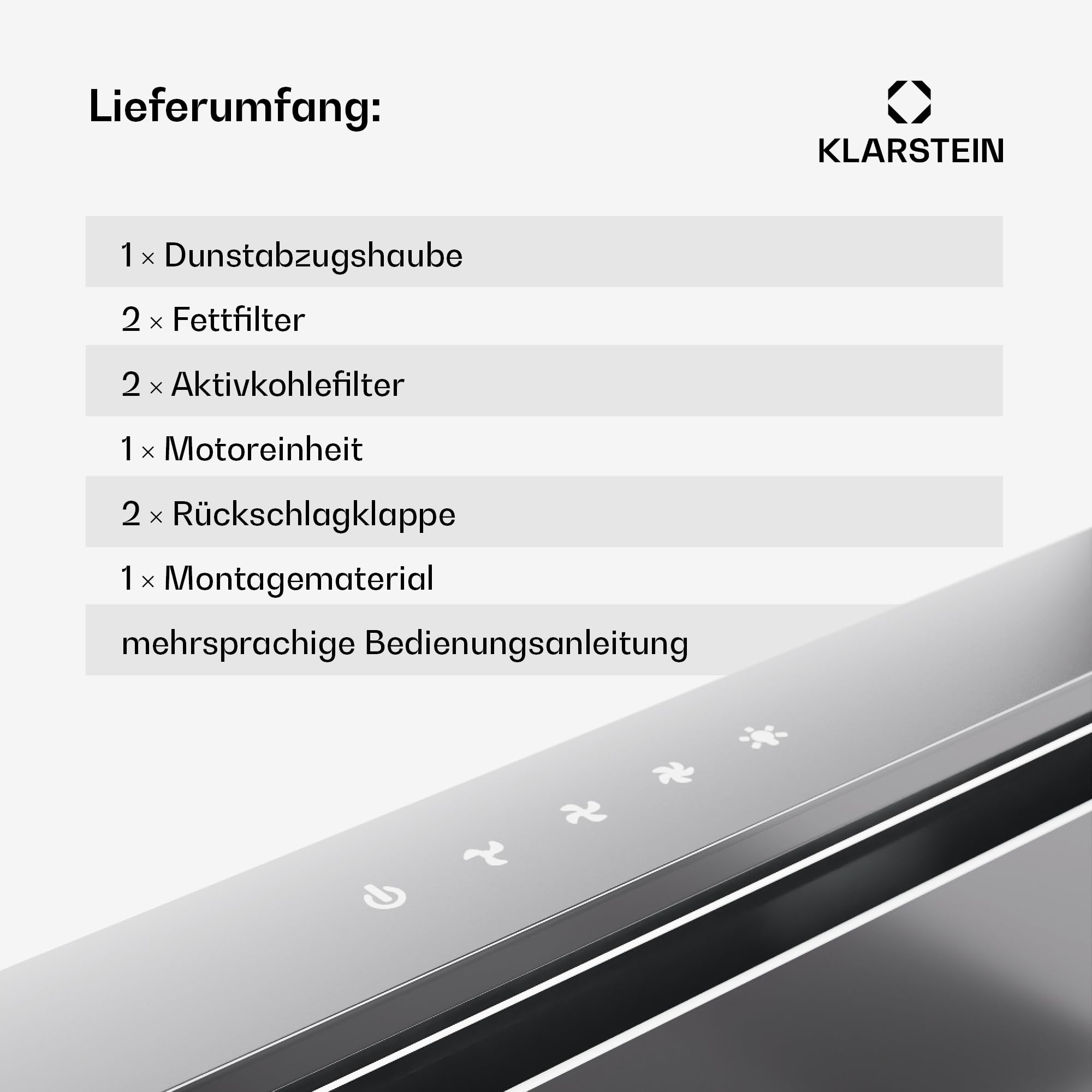 Klarstein Downdraft-Dunstabzugshaube 90cm, Versenkbare Abluft/Umluft, 576m³/h, LED, Touch-Bedienfeld