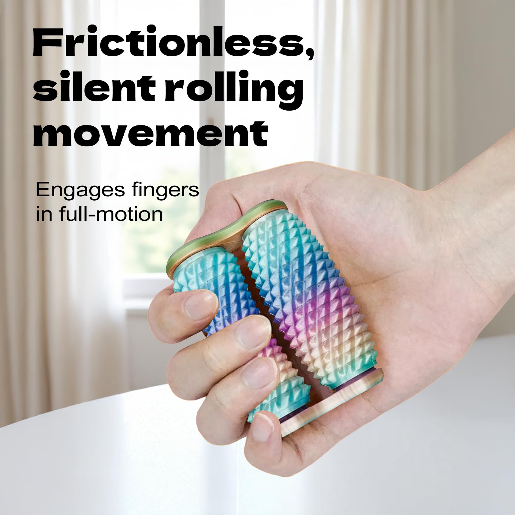 Handheld Fidget Toy with Tactile Spikes for Adults, Help Relieve Stress, Anxiety, Tension, Promotes Focus, Promotes Focus and Portable Design (): Muti