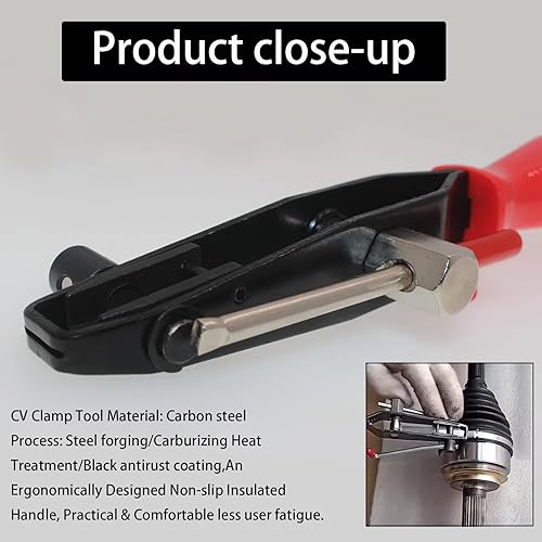 Miniatura 4 de Kit de 22 Piezas de Alicates Universales para Abrazaderas de Fuelle de Junta CV con Alicates para Banda de Fuelle CV, 20 Bandas de Crimpado, Oreja