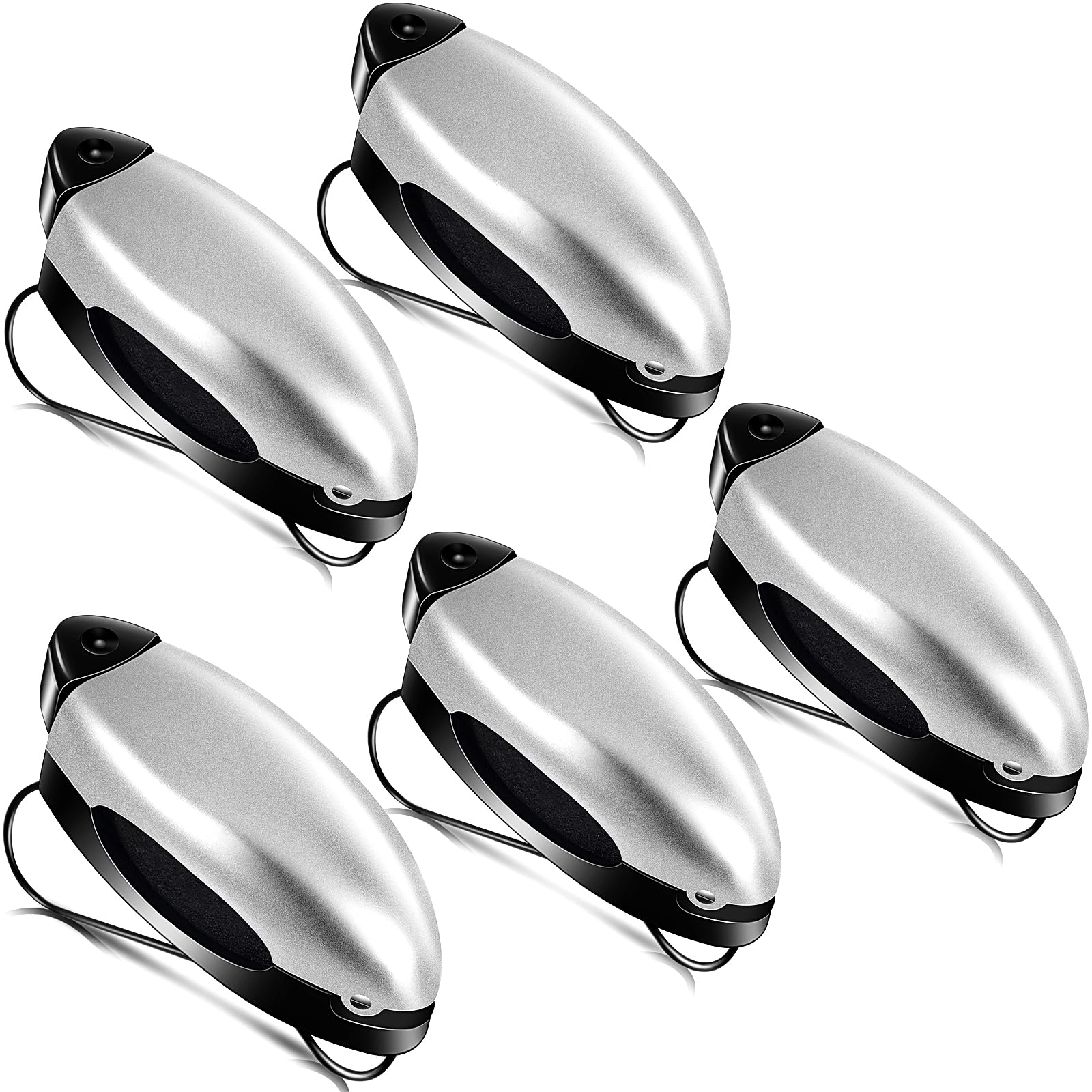 Frienda 5 Pcs Car Sun Visor Clip Sunglasses Holder,Silver | Visor Clips for Eyeglasses, Securely Holds Glasses, Ticket Card Holder, Metal Shell Spring Clip, For Women Men Drivers
