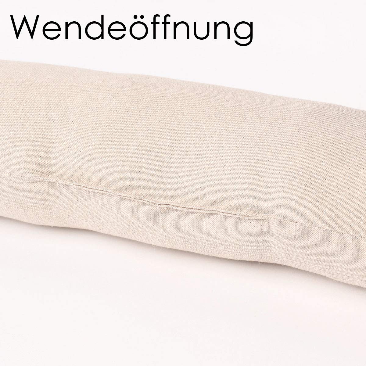 SCHÖNER LEBEN. Paraspifferi a pois, colore bianco, diverse misure, 110 cm di lunghezza