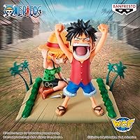 Vista 2 de Banpresto - One Piece - Log Stories - Luffy & Nami, World Collectable Figure de Bandai Spirits