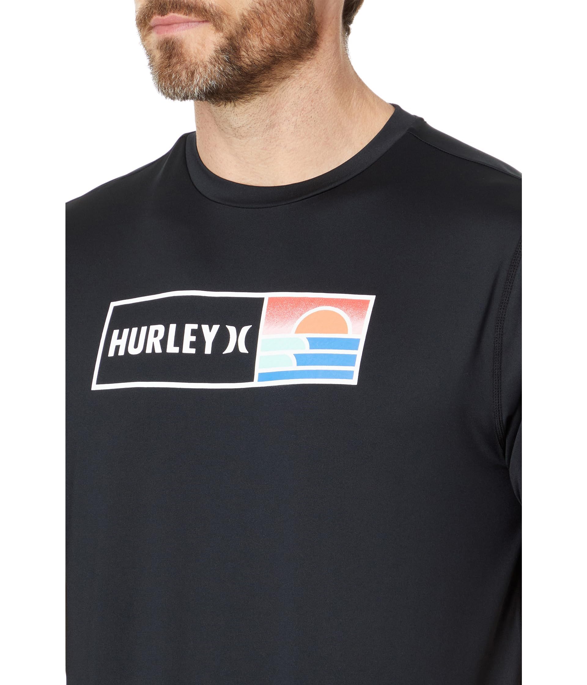Hurley Everyday Hybrid UPF Maglietta A Maniche Corte Rash Guard Uomo