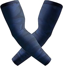 Arm Cover, Men's, Camouflage, Cool, Compression Arm Cover, UV Protection, UPF50+, Anti-Slip, Sweat Absorbent, Quick Drying, Airsoft Baseball, Golf, Running, Climbing, Biking, Fishing, Sports