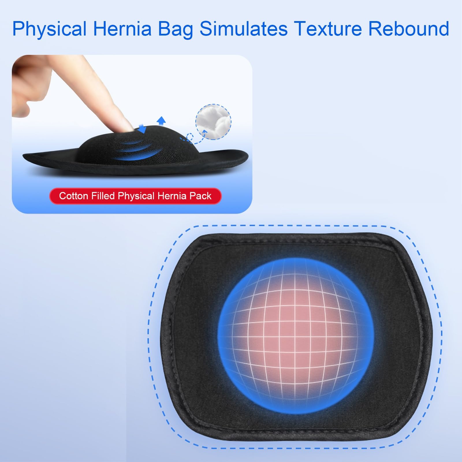 Fascia per Ernia Ombelicale Uomo, Fascia Elastica Addominale per Donne e Uomini, Pancera Post Operatoria con 2 Cuscinetti di Compressione Unici(Small)