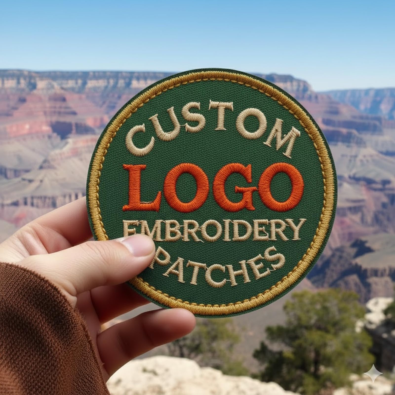 Custom Embroidered Patch | Iron-On, Sew-On, Hook and Loop Options | Add Your Logo, Image, or Text | Customized Embroidery Patch | Personalized Patches