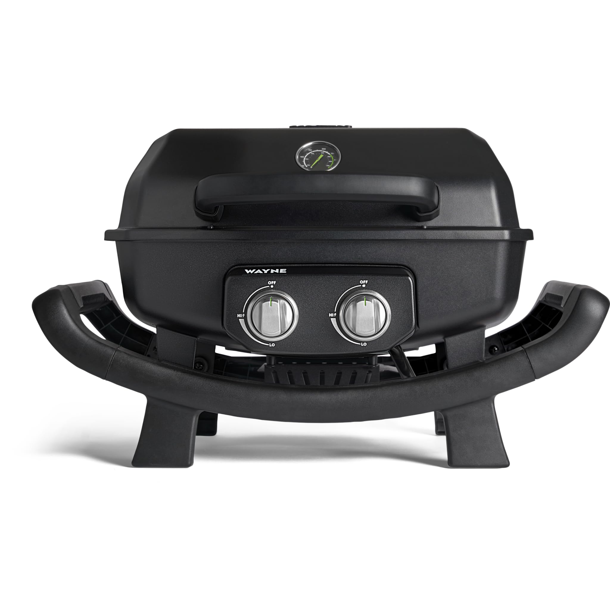 BURNHARD WAYNE 2-Brenner Gasgrill 4,4 kW mit Gusseisen Grillrost Ansicht 2