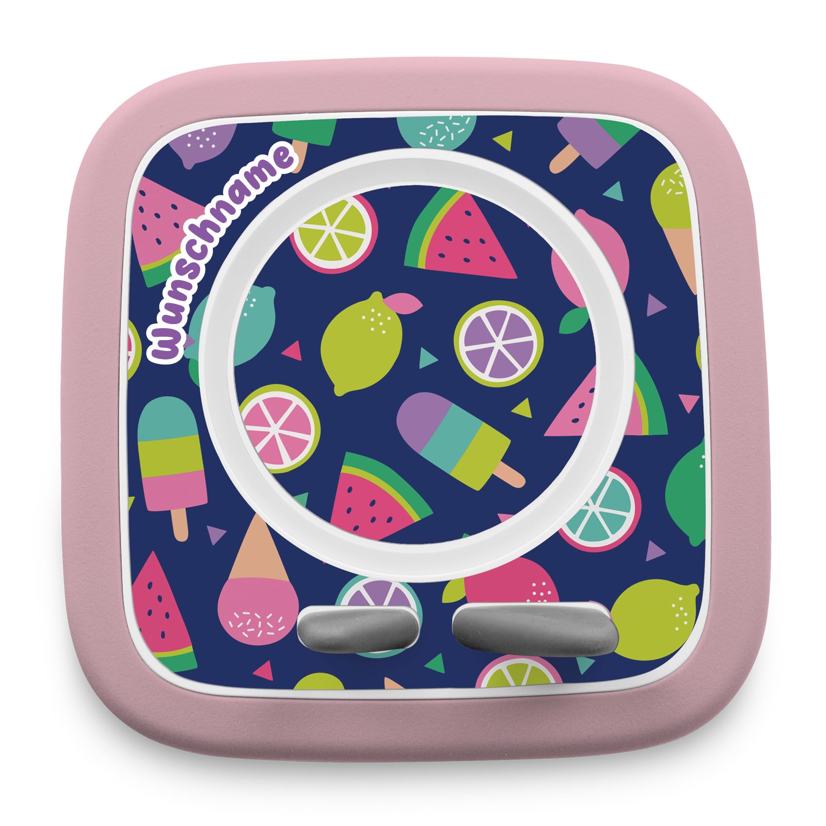 yabaduu Protective Film Compatible with Toniebox 2 Accessories Perfect Fit Self-Adhesive Protective Case with Anti-Scratch Design for Children Y015 (19 Ice & Fruit, with Name) — image 1