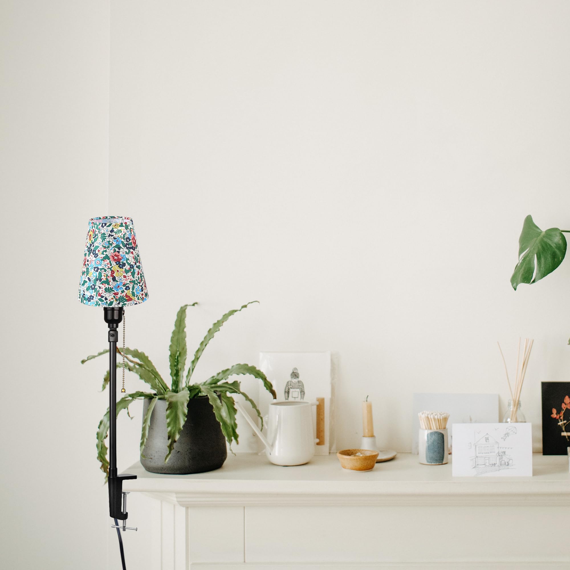 Modern Klemmleuchte,1 Packung Leselampe mit 2,5 m Kabel, Dimmbar Nachttischlampe,Augenpflege Schreibtischlampe für Heimgebrauch Büro, E27 Lampenhalterung - DZ0375H