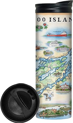 Xplorer Maps Rocky Mountain National Park Map - Vasos de viaje de 16 onzas con tapa resistente a derrames, vaso de café aislado al vacío de acero