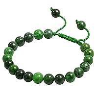 Vista 575 de Amazing Gemstone Yaxaite Bracelet for Women Men's Gifts - Protection Healing Crystal Bracelet - 8mm Gemstone Beaded Adjustable Bracelet Pulseras