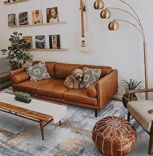 Miniatura 7 de Calore Rugs Mordern Alfombras suaves abstractas envejecidas para sala de estar, dormitorio, comedor, alfombra de pelo medio (2.6 x 3.9 pies,