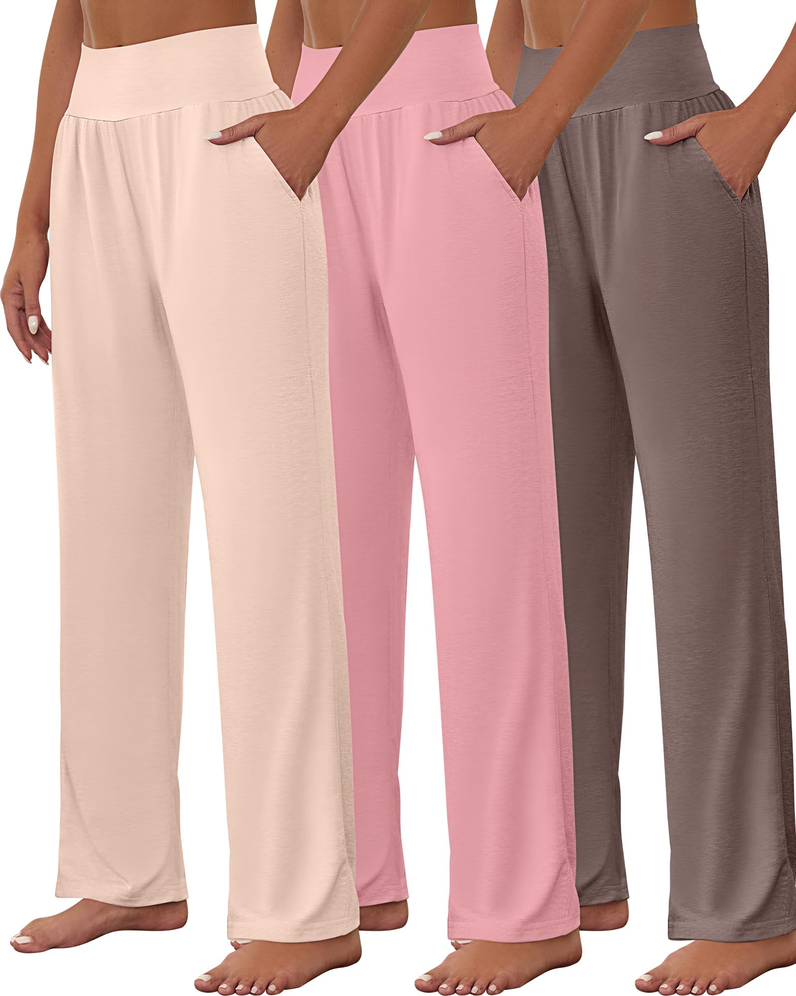 Neer 3 Pcs Women's Wide Leg Yoga Pant 