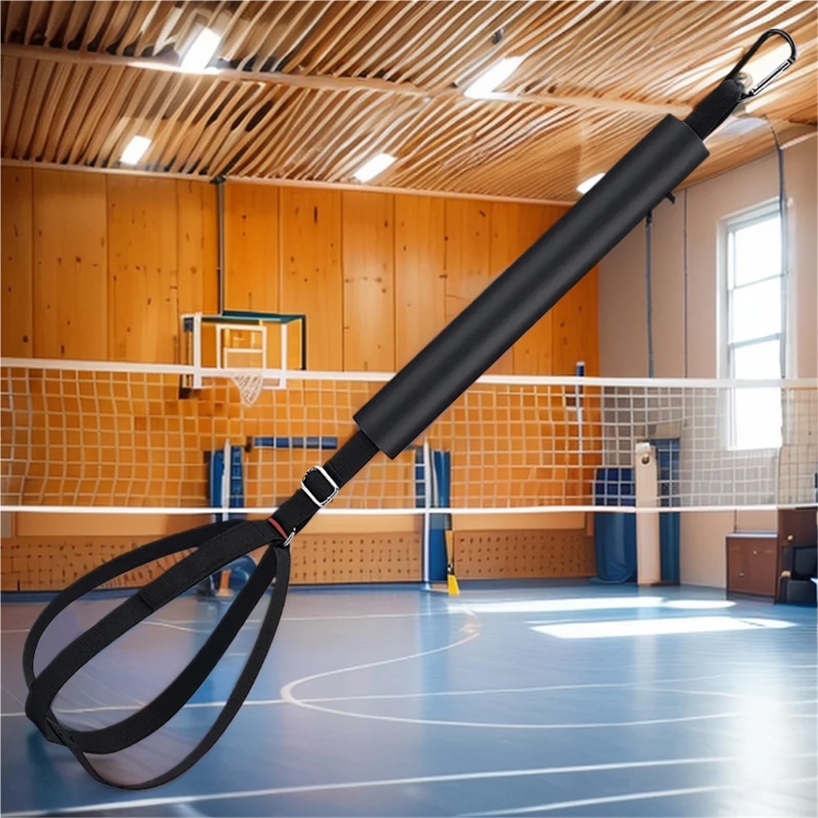 Juego de 2 entrenadores de voleibol con cinturón ajustable resistente al desgaste para principiantes